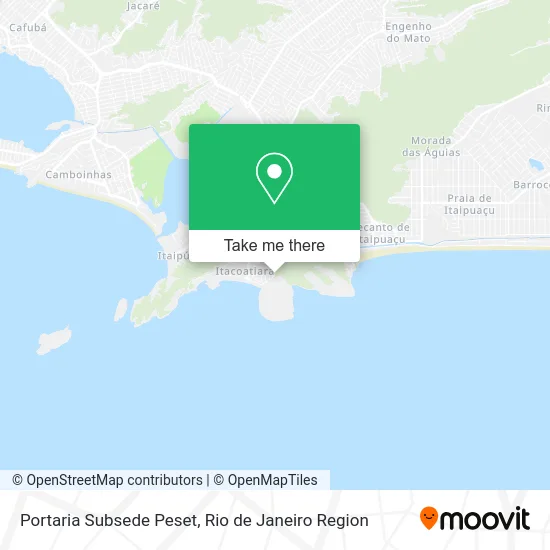 Portaria Subsede Peset map