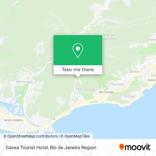 Gávea Tourist Hotel map