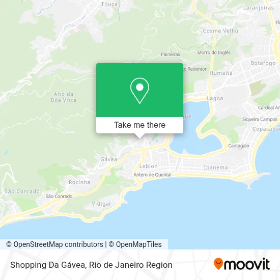 Shopping Da Gávea map
