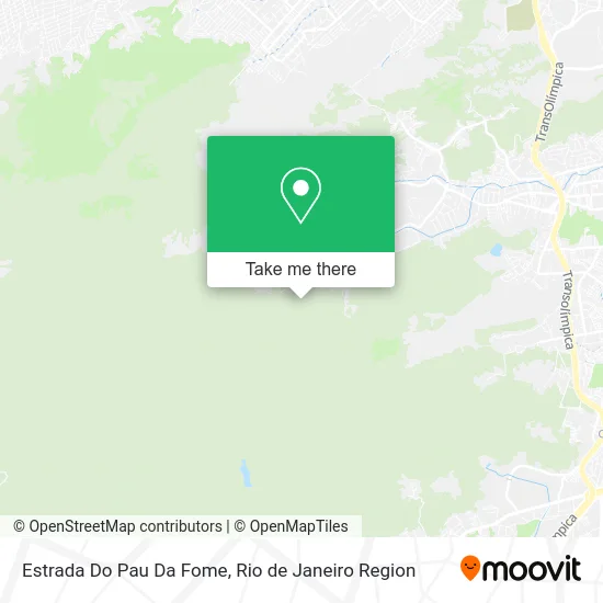 Estrada Do Pau Da Fome map