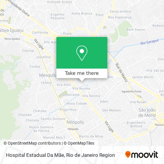 Mapa Hospital Estadual Da Mãe