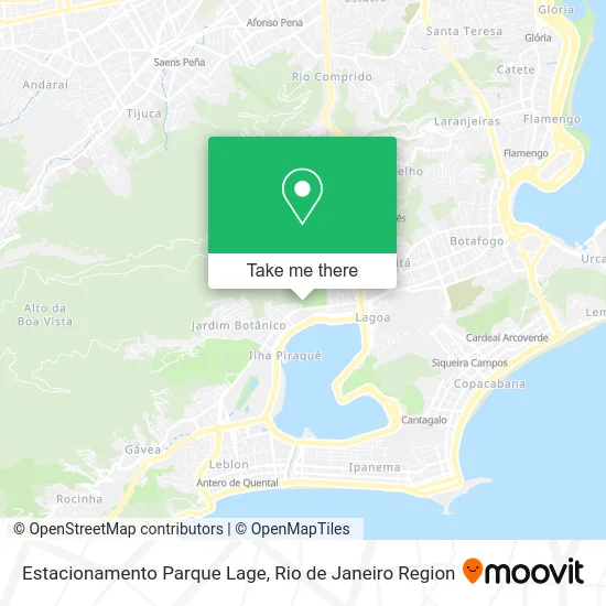 Estacionamento Parque Lage map