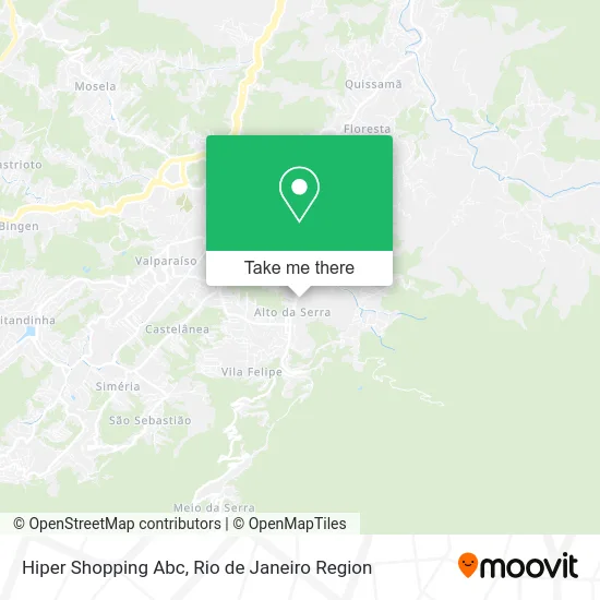 Hiper Shopping Abc map