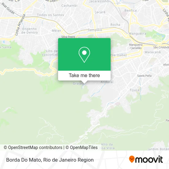 Borda Do Mato map