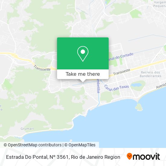 Estrada Do Pontal, Nº 3561 map