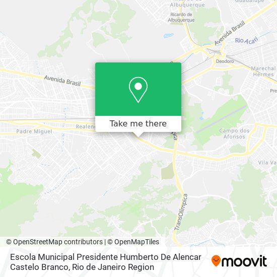 Mapa Escola Municipal Presidente Humberto De Alencar Castelo Branco