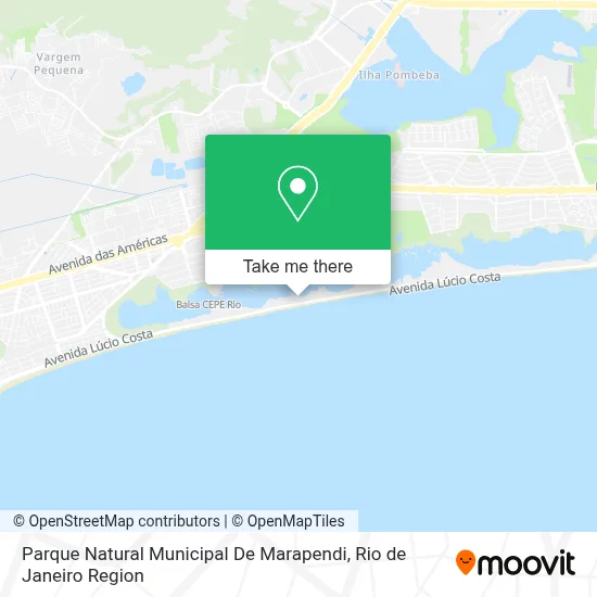 Parque Natural Municipal De Marapendi map