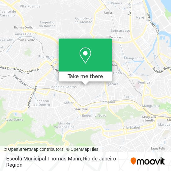 Mapa Escola Municipal Thomas Mann