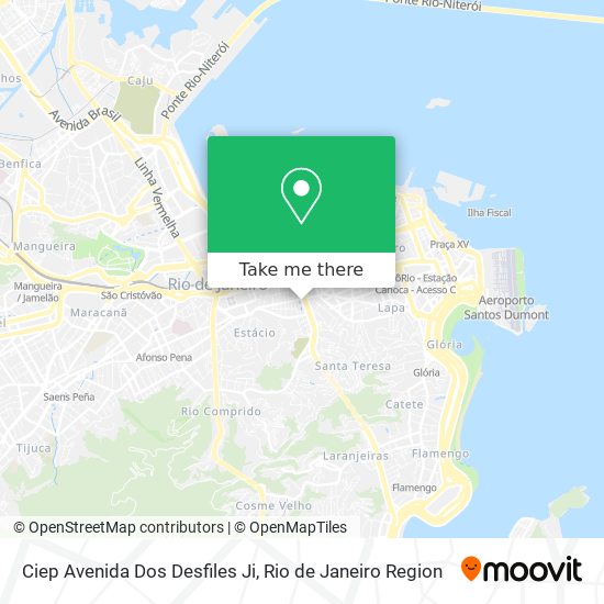 Mapa Ciep Avenida Dos Desfiles Ji