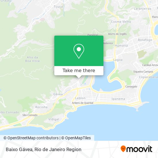 Baixo Gávea map