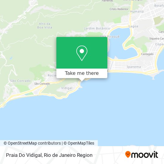 Mapa Praia Do Vidigal