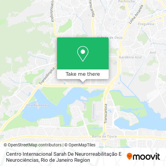 Centro Internacional Sarah De Neurorreabilitação E Neurociências map