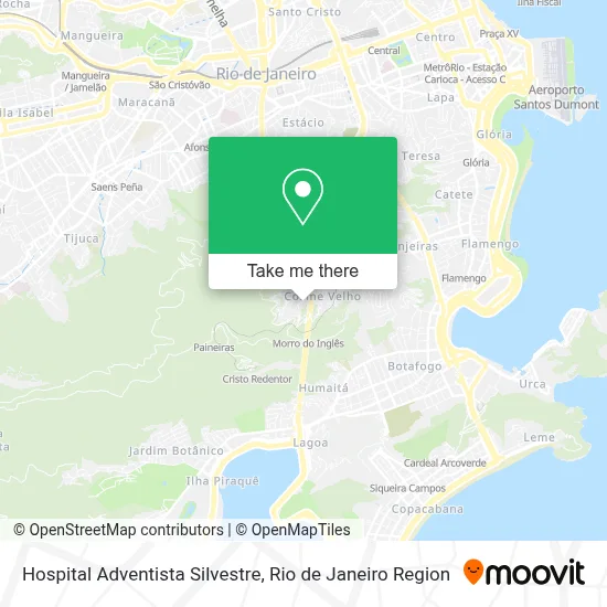 Hospital Adventista Silvestre map