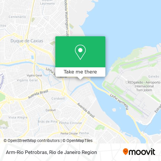 Arm-Rio Petrobras map