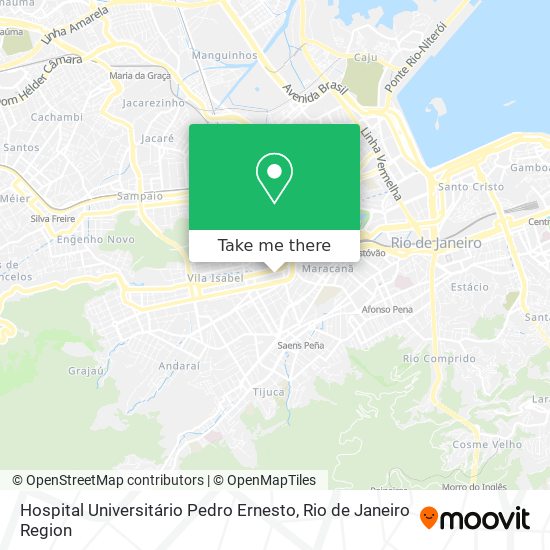 Hospital Universitário Pedro Ernesto map