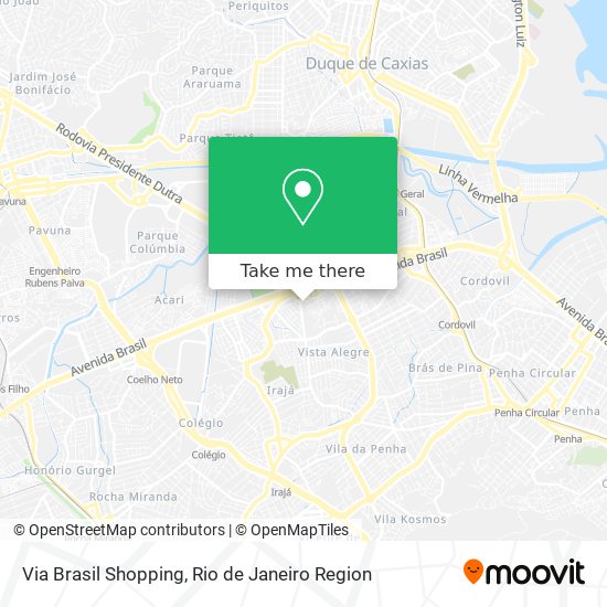 Via Brasil Shopping map