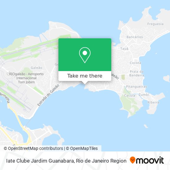 Mapa Iate Clube Jardim Guanabara