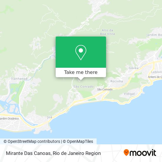 Mapa Mirante Das Canoas