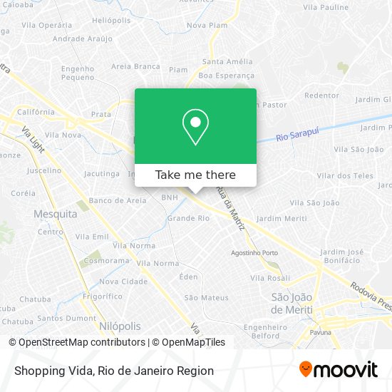 Shopping Vida map