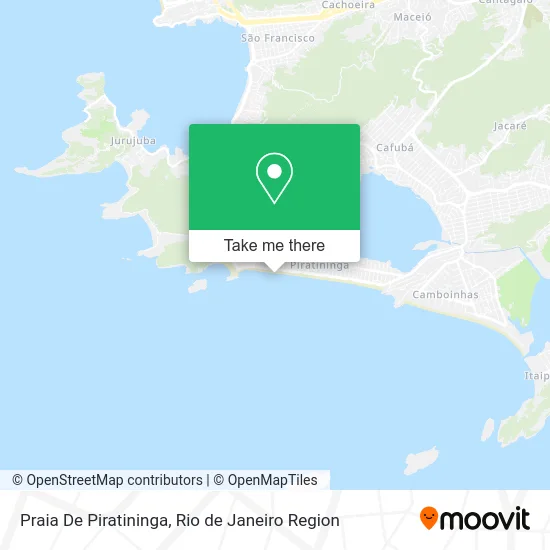 Praia De Piratininga map