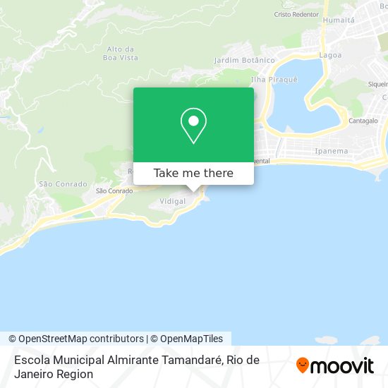 Mapa Escola Municipal Almirante Tamandaré