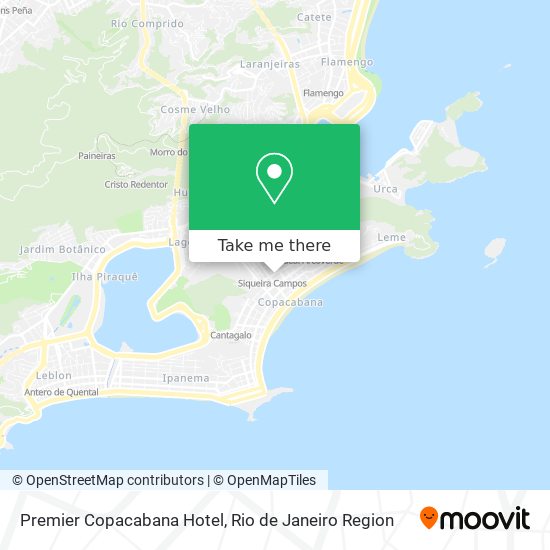 Mapa Premier Copacabana Hotel