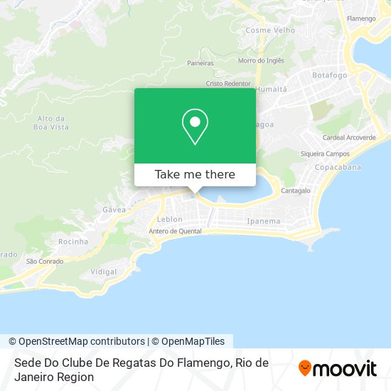 Mapa Sede Do Clube De Regatas Do Flamengo
