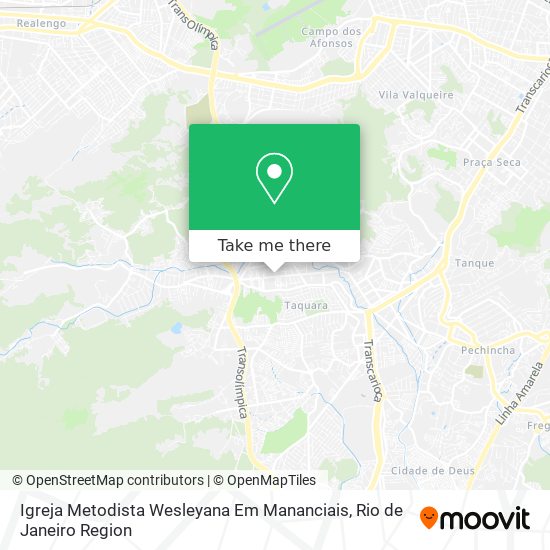 Igreja Metodista Wesleyana Em Mananciais map