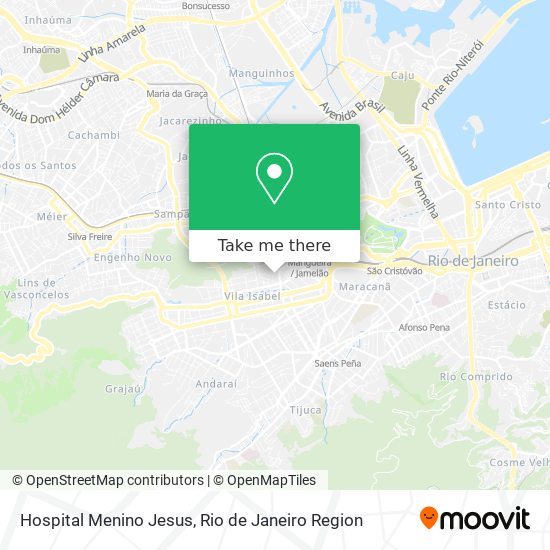 Hospital Menino Jesus map