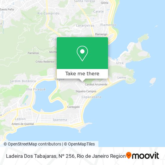 Ladeira Dos Tabajaras, Nº 256 map