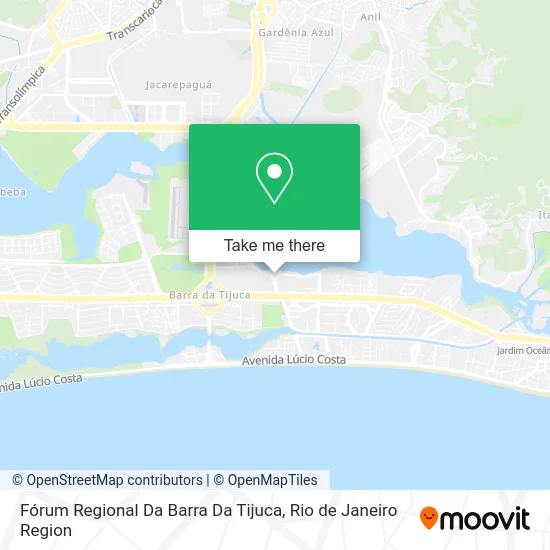 Fórum Regional Da Barra Da Tijuca map