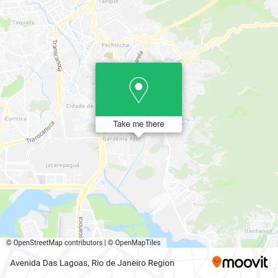 Avenida Das Lagoas map