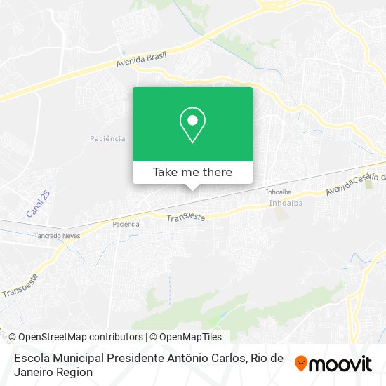 Escola Municipal Presidente Antônio Carlos map
