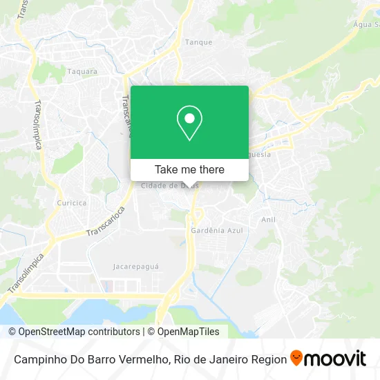 Campinho Do Barro Vermelho map