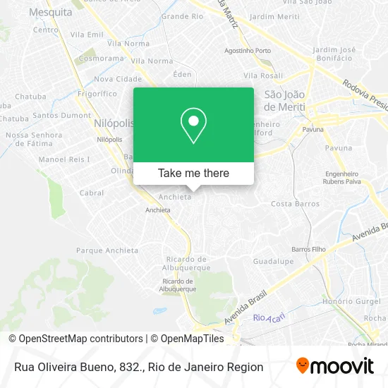 Rua Oliveira Bueno, 832. map