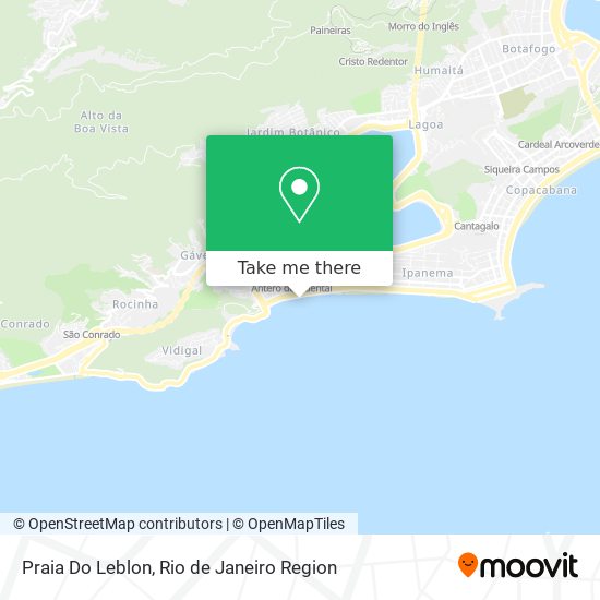 Mapa Praia Do Leblon