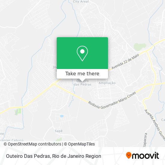 Outeiro Das Pedras map