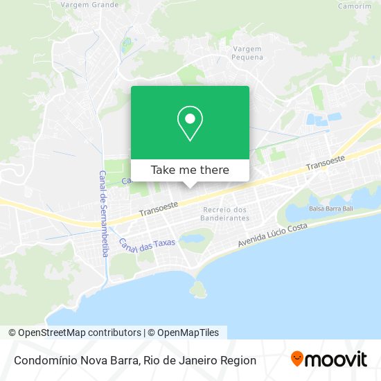Mapa Condomínio Nova Barra