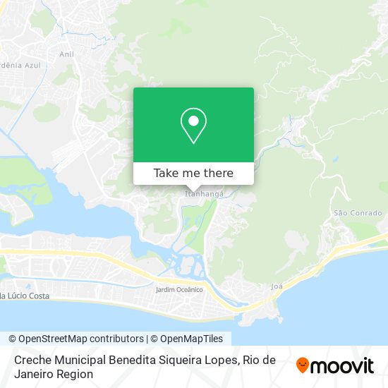 Mapa Creche Municipal Benedita Siqueira Lopes