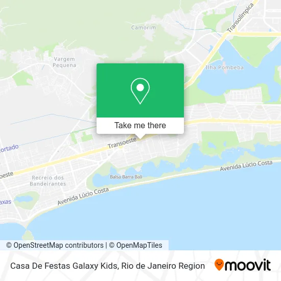 Casa De Festas Galaxy Kids map