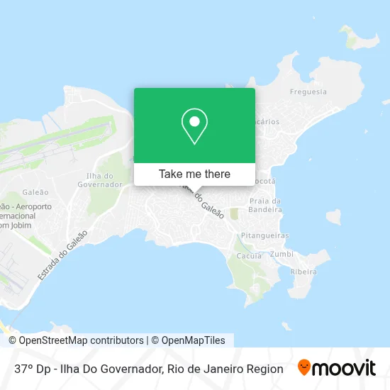 37º Dp - Ilha Do Governador map