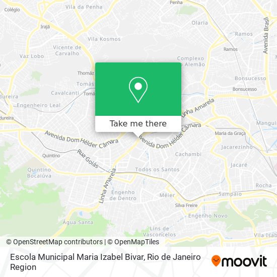 Mapa Escola Municipal Maria Izabel Bivar