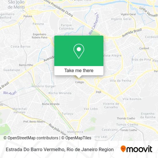 Estrada Do Barro Vermelho map