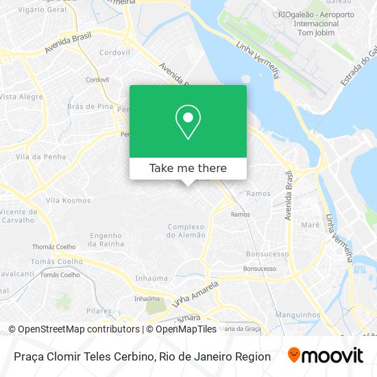 Mapa Praça Clomir Teles Cerbino