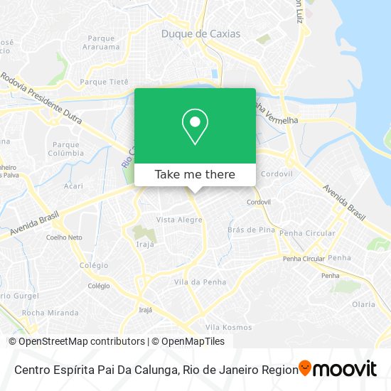 Mapa Centro Espírita Pai Da Calunga