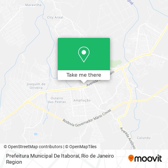 Mapa Prefeitura Municipal De Itaboraí