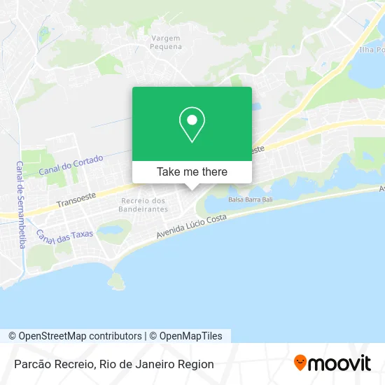 Parcão Recreio map