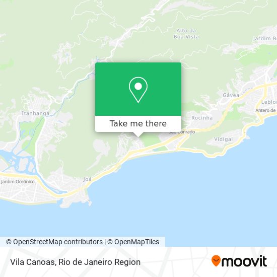 Mapa Vila Canoas