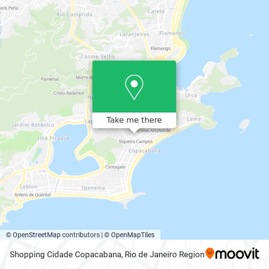 Shopping Cidade Copacabana map