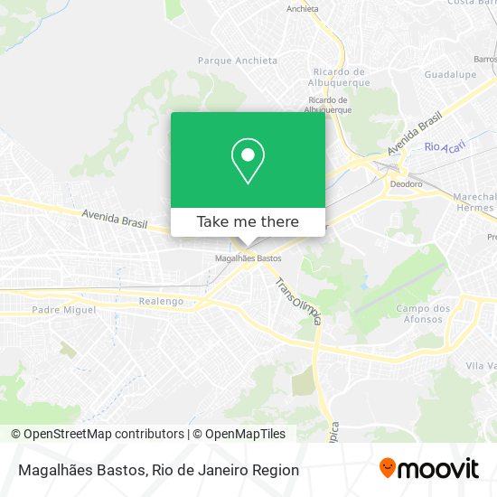 Magalhães Bastos map